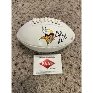 Justin Jefferson Signed/Autographed Minnesota Vikings Mini NFL Football with COA